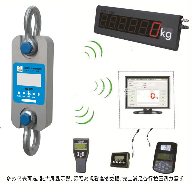 大屏幕拉壓式測力計100t 大數(shù)據(jù)顯示.專為碼頭定制